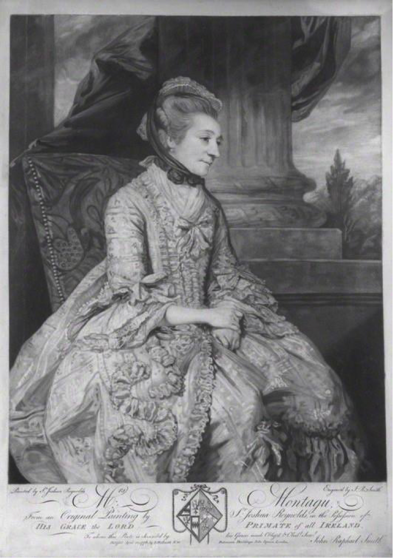 Elizabeth Montagu (1776) by John Raphael Smith, after Joshua Reynolds